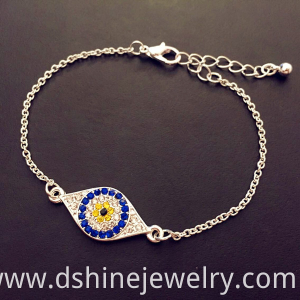 Adjustable Jewelry Multicolor Evil Eye Bracelet